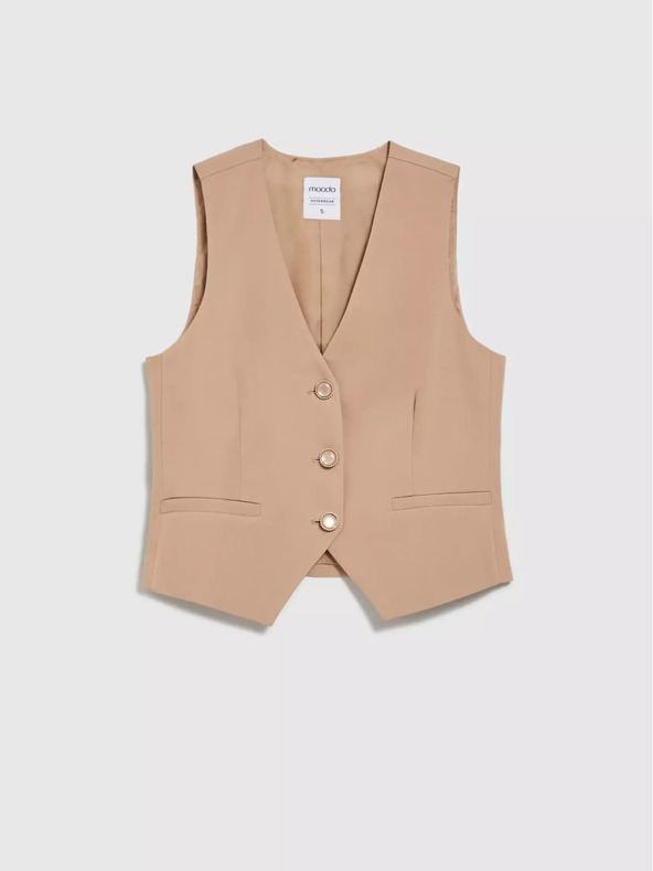 Moodo Gilet marrone da donna Moodo