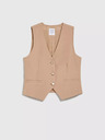 Moodo Gilet marrone da donna Moodo