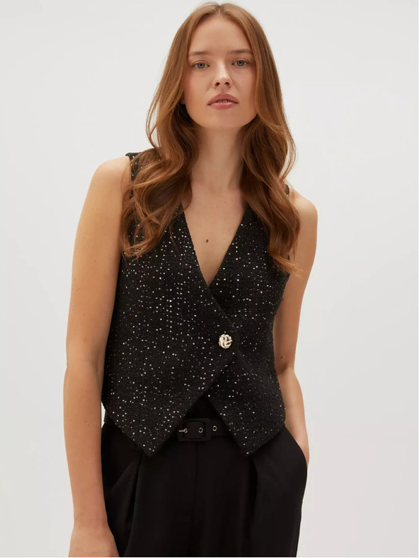 Moodo Gilet nero da donna Moodo