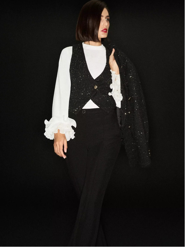 Moodo Gilet nero da donna Moodo