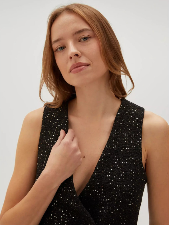 Moodo Gilet nero da donna Moodo