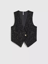 Moodo Gilet nero da donna Moodo