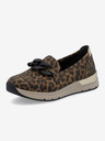 Rieker Mocassini Rieker da donna a fantasia nera e marrone