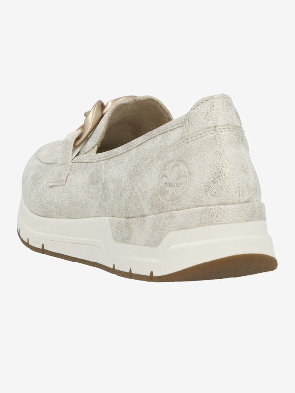 Rieker Mocassini da donna crema Rieker