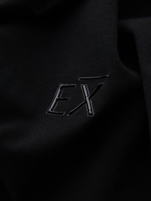 Ombre Clothing T-shirt SLIM FIT da uomo con elastan e stampa nera Ombre Clothing