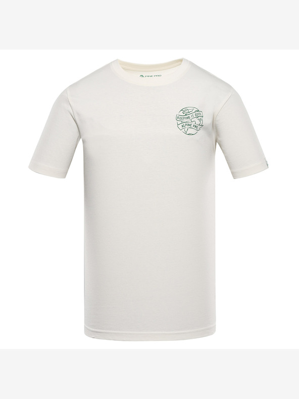 ALPINE PRO T-shirt uomo in cotone biologico ALPINE PRO TERMES 2 creme variant pb