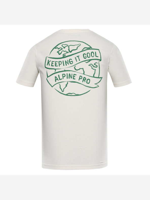 ALPINE PRO T-shirt uomo in cotone biologico ALPINE PRO TERMES 2 creme variant pb