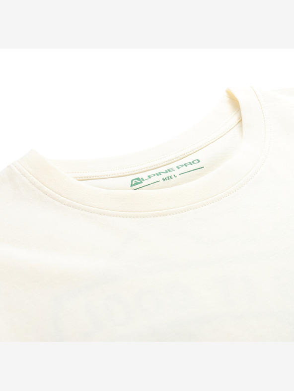 ALPINE PRO T-shirt uomo in cotone biologico ALPINE PRO TERMES 2 creme variant pb