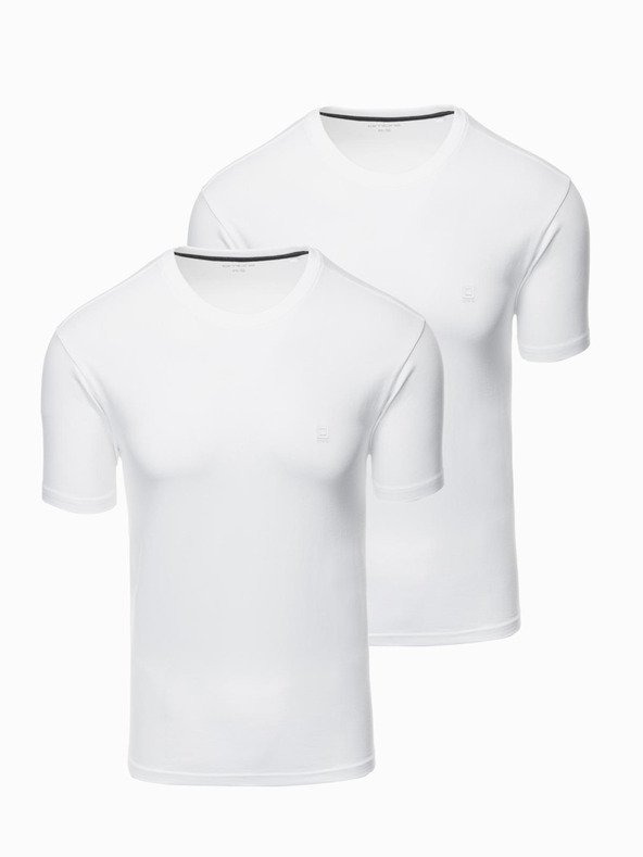 Ombre Clothing Set di tre T-shirt BASIC da uomo in cotone a girocollo Ombre Clothing
