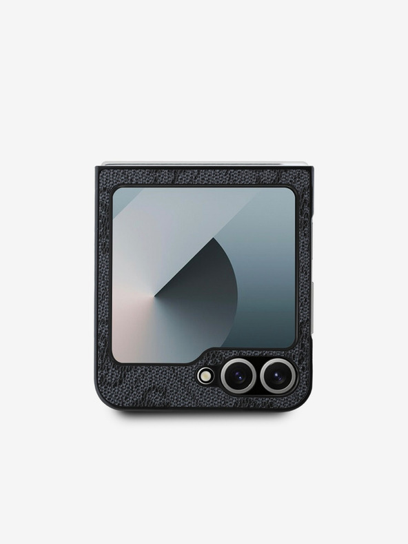 Guess Guess PU 4G Logo in metallo Custodia posteriore per Samsung Galaxy Z Flip 6 Grigio