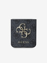 Guess Guess PU 4G Logo in metallo Custodia posteriore per Samsung Galaxy Z Flip 6 Grigio