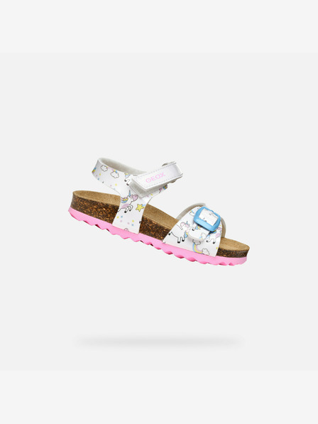 Geox Bianco Ragazze Geox Chalki Sandali