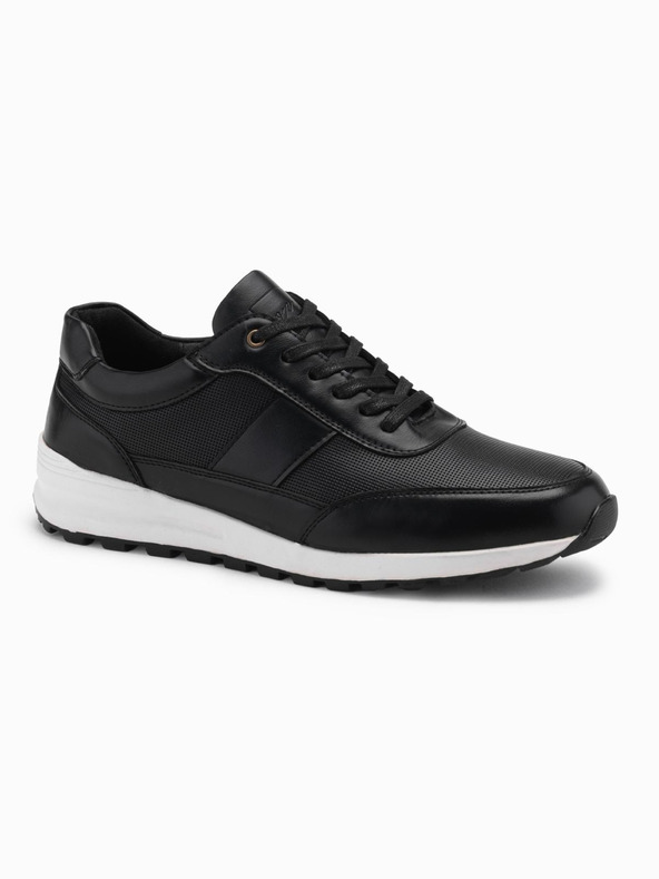 Ombre Clothing Scarpe da ginnastica di tela da uomo nero Ombre Clothing