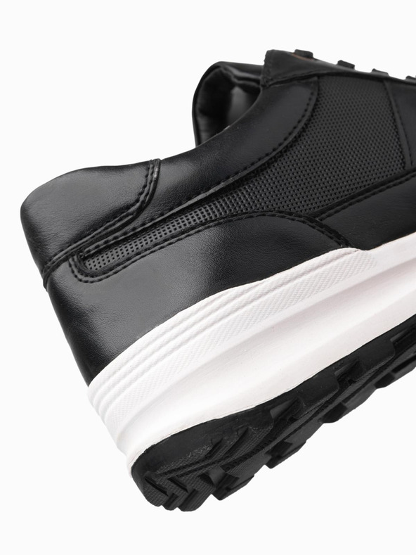 Ombre Clothing Scarpe da ginnastica di tela da uomo nero Ombre Clothing