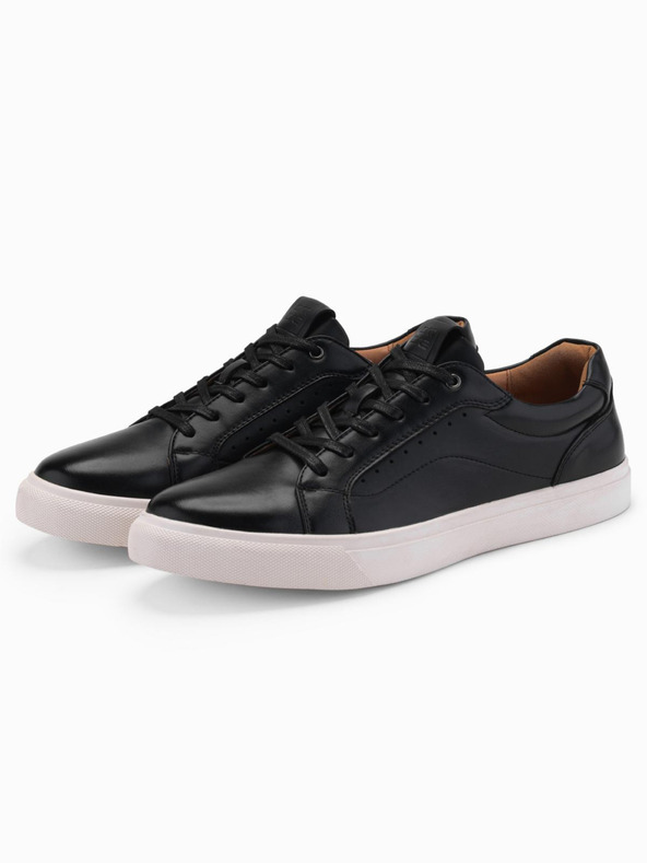 Ombre Clothing Scarpe da ginnastica di tela da uomo nero Ombre Clothing