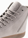 Ombre Clothing Sneakers alte da uomo con punta in gomma grigio Ombre Clothing