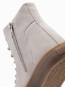 Ombre Clothing Sneakers alte da uomo con punta in gomma grigio Ombre Clothing