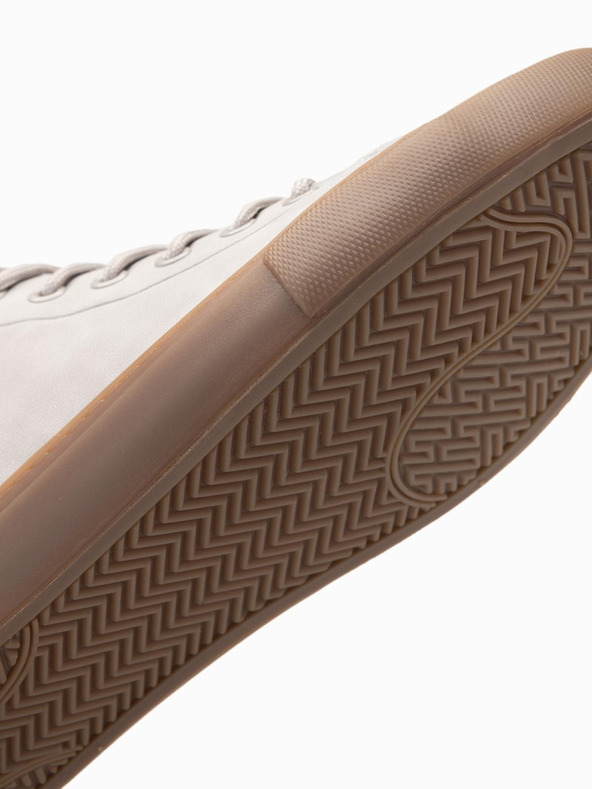 Ombre Clothing Sneakers alte da uomo con punta in gomma grigio Ombre Clothing