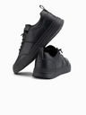 Ombre Clothing Scarpe casual unisex da uomo in eco nabuk nero Ombre Abbigliamento