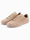 Ombre Clothing Scarpe monocromatiche da uomo in stile streetwear beige Ombre Clothing