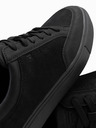Ombre Clothing Scarpe monocromatiche da uomo in stile streetwear nero Ombre Abbigliamento