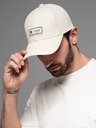 Ombre Clothing Cappello da baseball da uomo con visiera e patch crema Ombre Clothing
