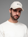 Ombre Clothing Cappello da baseball da uomo con visiera e patch crema Ombre Clothing