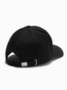 Ombre Clothing Cappello da uomo con visiera e patch rettangolare nero Ombre Clothing