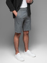 Ombre Clothing Pantaloncini da ginnastica da uomo in cotone BASIC grigio Ombre Clothing