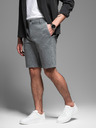 Ombre Clothing Pantaloncini da ginnastica da uomo in cotone BASIC grigio Ombre Clothing