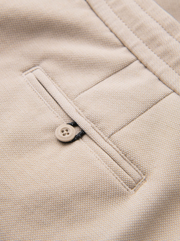 Ombre Clothing Pantaloncini da ginnastica da uomo in cotone BASIC beige Ombre Clothing