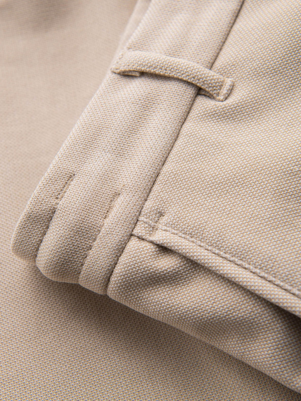 Ombre Clothing Pantaloncini da ginnastica da uomo in cotone BASIC beige Ombre Clothing