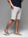 Ombre Clothing Pantaloncini da ginnastica da uomo in cotone BASIC grigio Ombre Clothing
