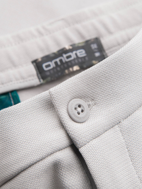 Ombre Clothing Pantaloncini da ginnastica da uomo in cotone BASIC grigio Ombre Clothing