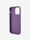 Guess Guess Strass Triangolo Logo Metallo Cover per iPhone 15 Pro Max Viola