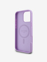 Guess Cover posteriore MagSafe con logo classico a grana grossa Guess PU per iPhone 16 Pro Max Viola