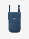 Guess Guess PU Grana Logo Triangolo Borsa telefonica Blu