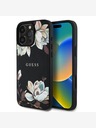 Guess Cover posteriore MagSafe Guess PU Grained Magnolia per iPhone 16 Pro Max nero