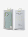 Guess Custodia posteriore MagSafe con logo classico in grana Guess PU per iPhone 16 verde