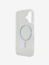 Guess Guess IML Glitter Ring MagSafe Back Cover per iPhone 16 Trasparente