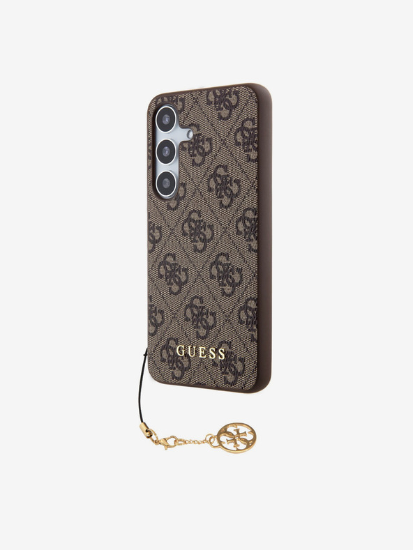 Guess Custodia posteriore Guess 4G Charm per Samsung Galaxy S24 Marrone