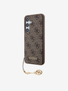 Guess Custodia posteriore Guess 4G Charm per Samsung Galaxy S24 Marrone