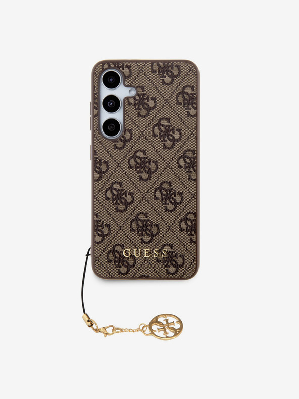 Guess Custodia posteriore Guess 4G Charm per Samsung Galaxy S24 Marrone