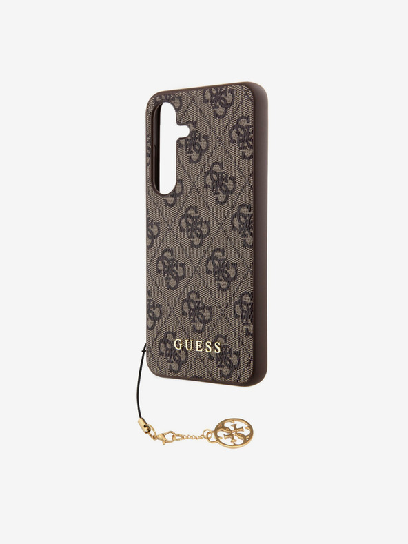 Guess Custodia posteriore Guess 4G Charm per Samsung Galaxy S24 Marrone