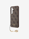 Guess Custodia posteriore Guess 4G Charm per Samsung Galaxy S24 Marrone