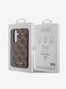 Guess Custodia posteriore Guess 4G Charm per Samsung Galaxy S24 Marrone