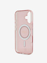 Guess Guess IML Anello con strass MagSafe Custodia posteriore per iPhone 16 Rosa