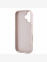 Guess Guess PU Grained 4G Metal Logo Custodia posteriore per iPhone 16 Rosa