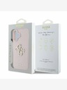 Guess Guess PU Grained 4G Metal Logo Custodia posteriore per iPhone 16 Rosa