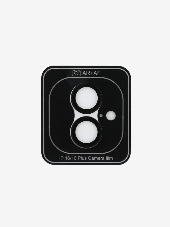 Guess Guess Lens Protector in metallo per iPhone 16/16 Plus Nero